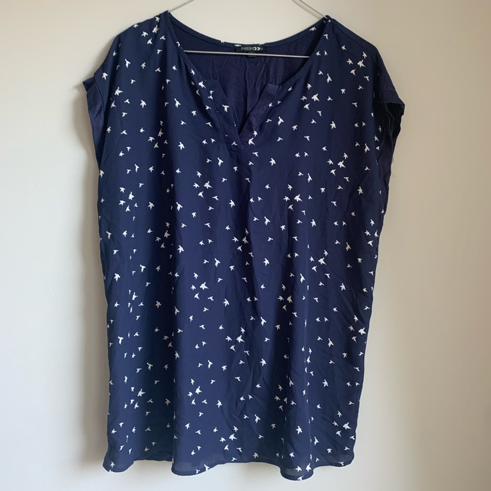 Papermoon casual top with birds BNWOT